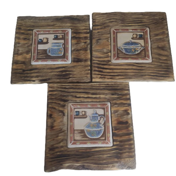 Obrazek 20x20 cm z płytką vintage  kuchnia