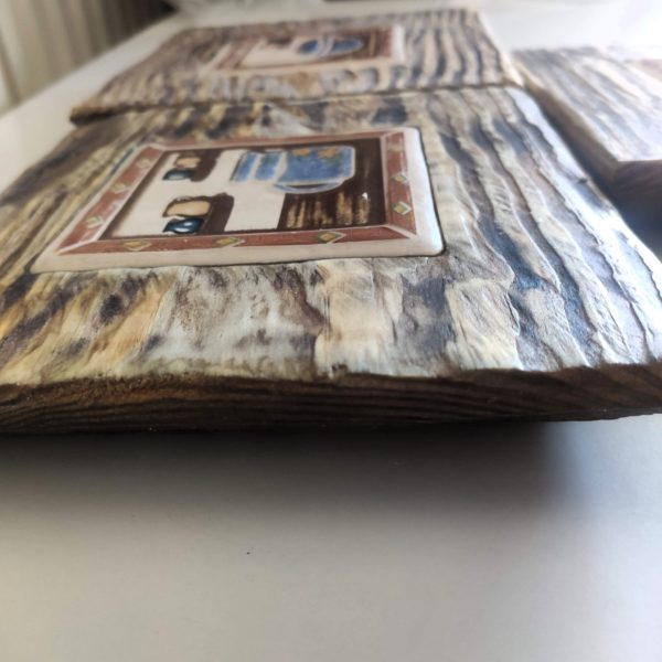 Obrazek 20x20 cm z płytką vintage  kuchnia - obrazek 2