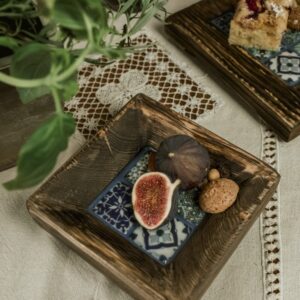 Miseczka z niebieskimi płytkami w stylu Azulejos 15x15 cm