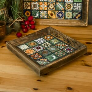 Miska Talavera Zielona – 16 płytek - WIOSNA