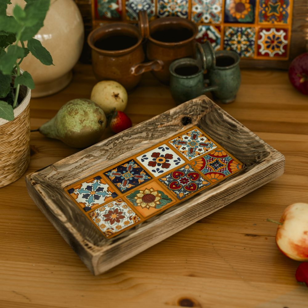 Miska z płytkami talavera żółta (32)