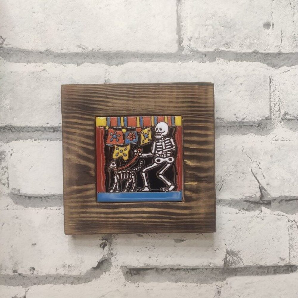 Płytka ceramiczna z motywem Santa Muerte (10)