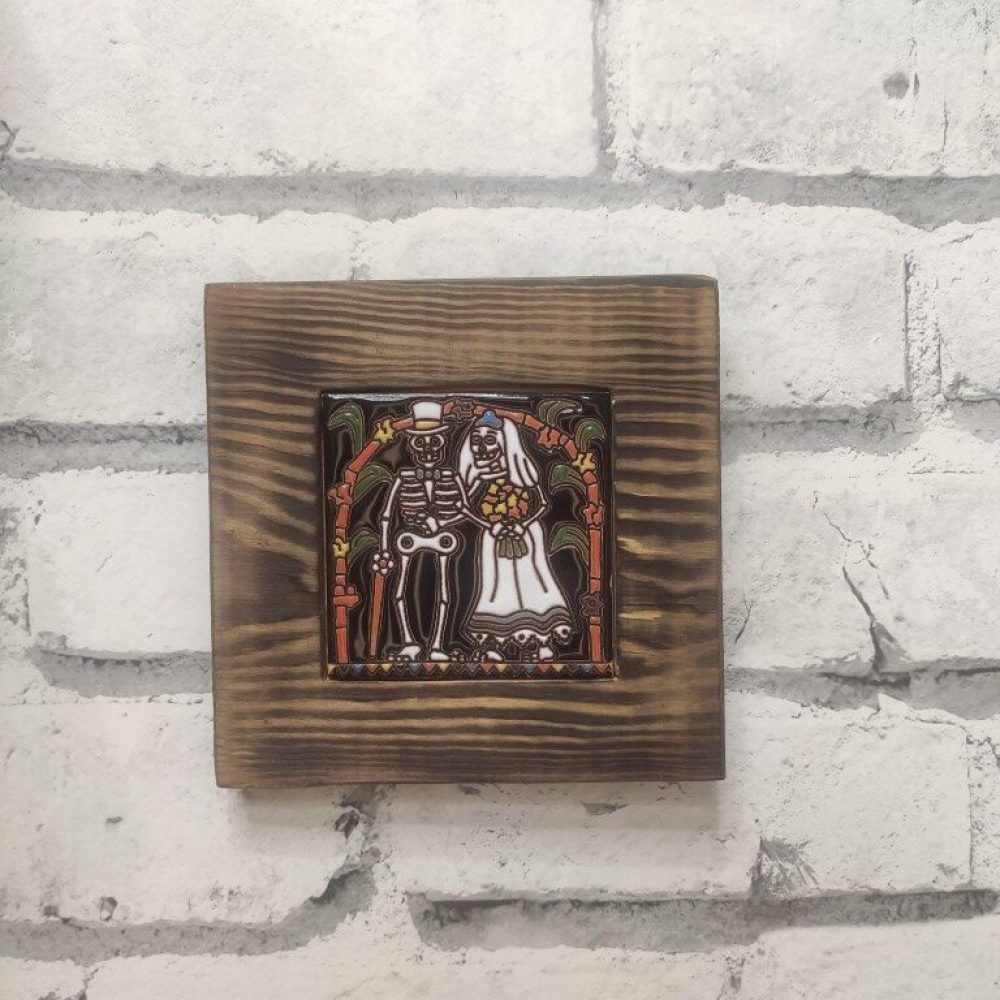 Płytka ceramiczna z motywem Santa Muerte (11)