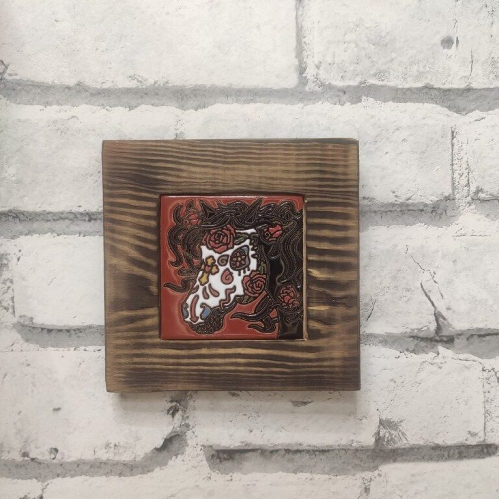 Płytka ceramiczna z motywem Santa Muerte (15)