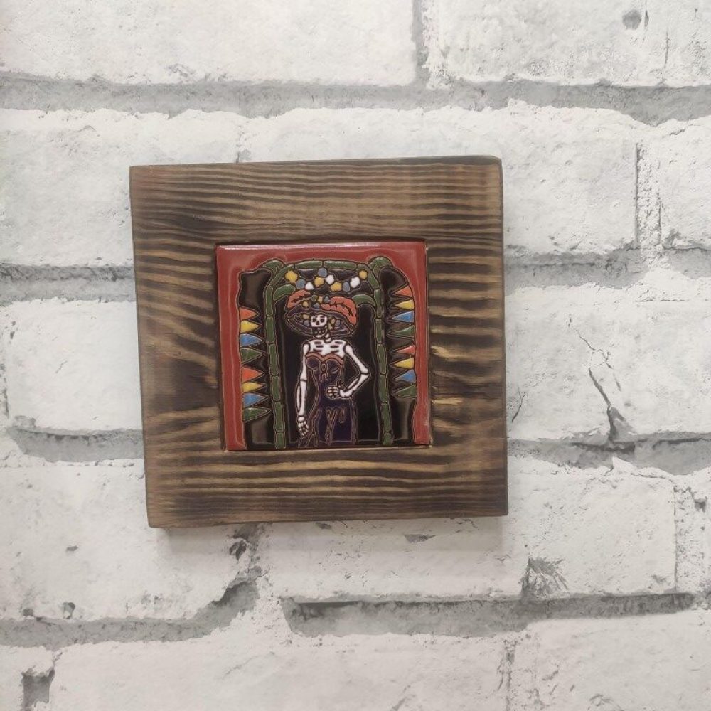 Płytka ceramiczna z motywem Santa Muerte (24)