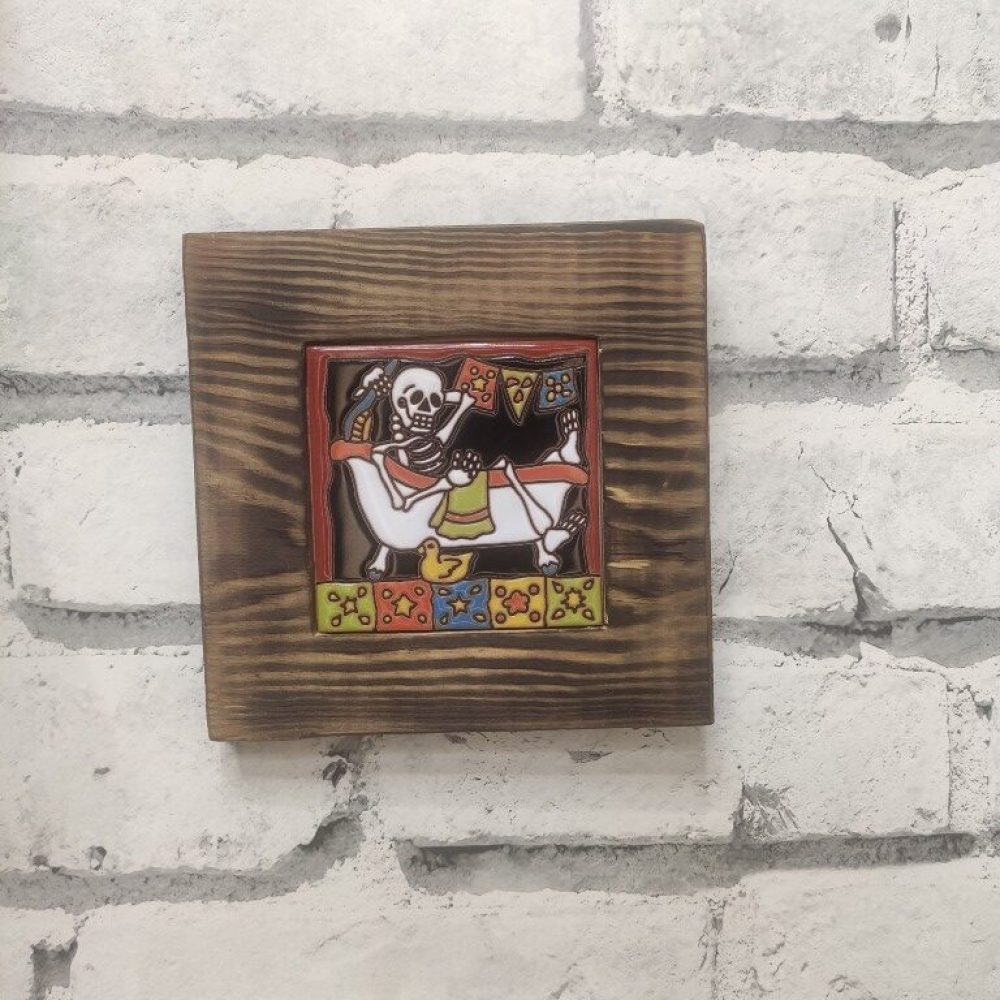 Płytka ceramiczna z motywem Santa Muerte (25)