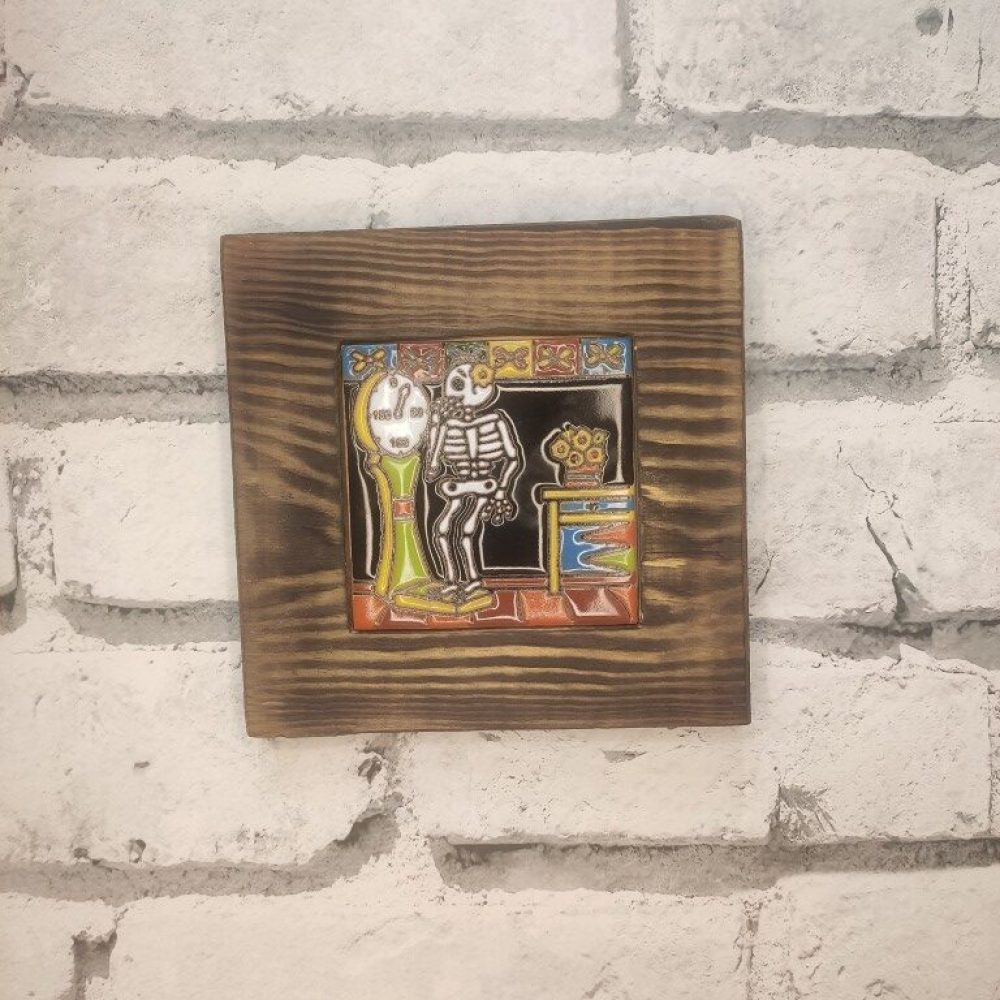 Płytka ceramiczna z motywem Santa Muerte (3)