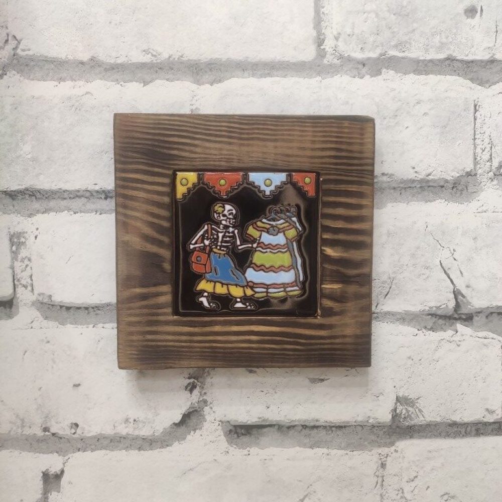 Płytka ceramiczna z motywem Santa Muerte (4)