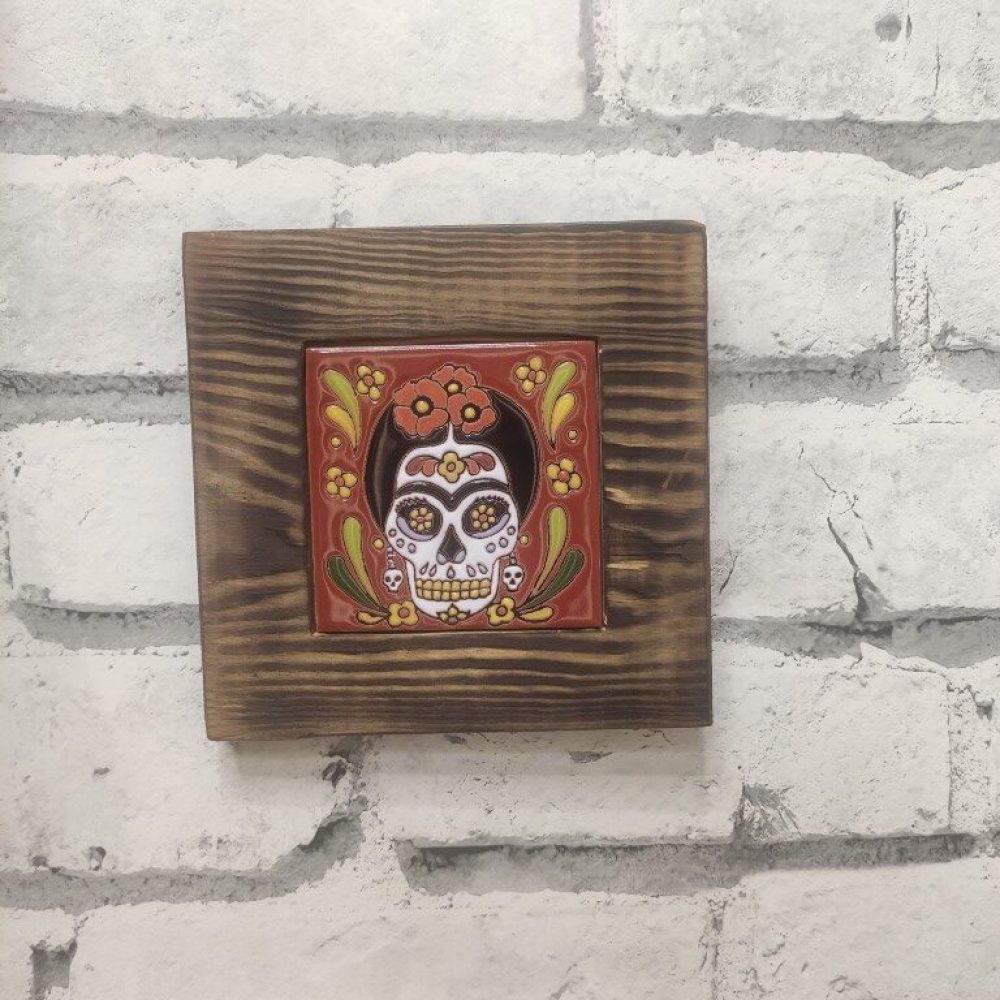 Płytka ceramiczna z motywem Santa Muerte (9)