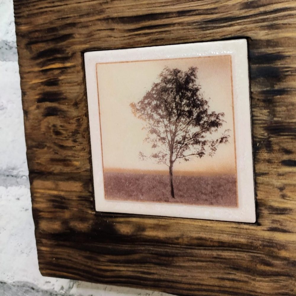 obrazek drzewa w oprawie drewnianej (5)